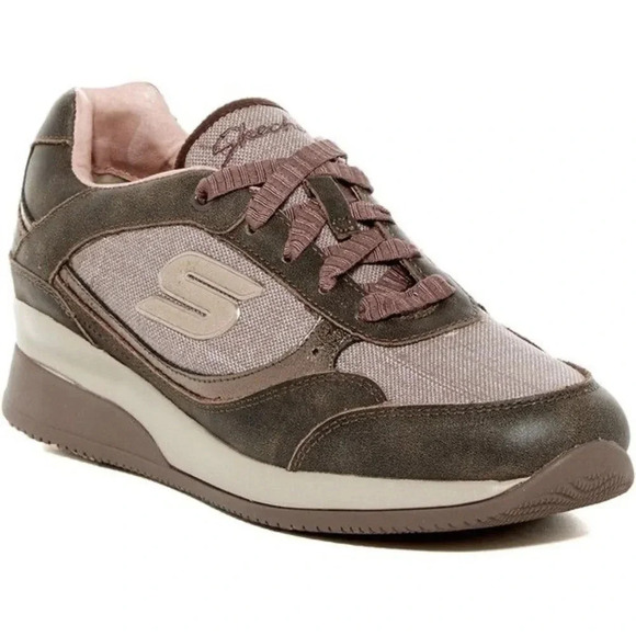 SKECHERS VITA LUCA WEDGE FIT SNEAKER sz 8.5 - Picture 1 of 11